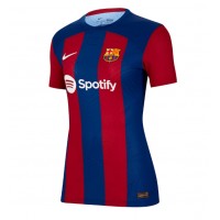 Camisa de Futebol Barcelona Alejandro Balde #3 Equipamento Principal Mulheres 2023-24 Manga Curta
